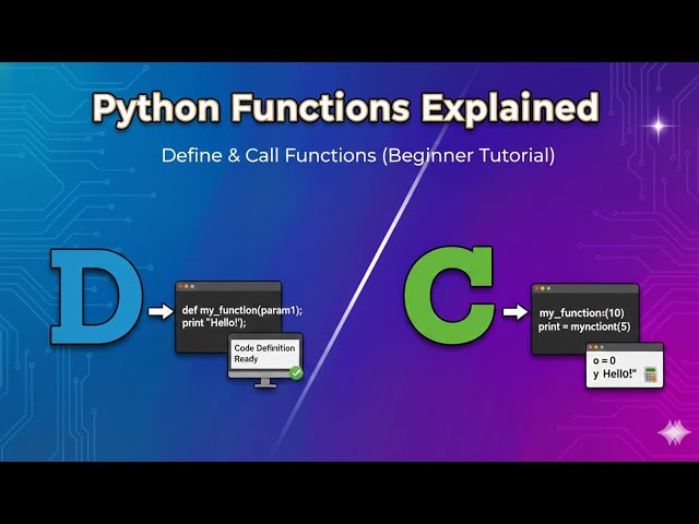 Python Functions Explained | Define & Call Functions (Beginner Tutorial)