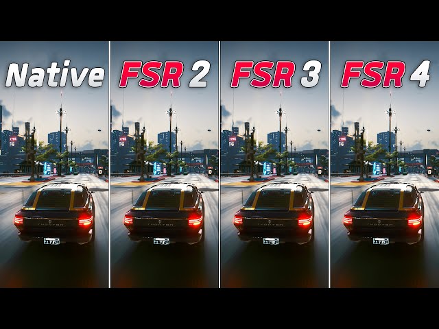FSR 2 vs FSR 3 vs FSR  4 - Graphics & Performance Comparison