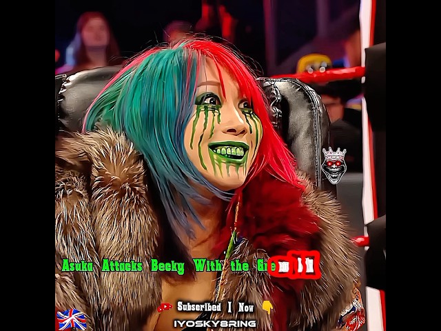 Asuka’s Green Mist Attack! 🥶💨 #Shorts #WWE  ⭐