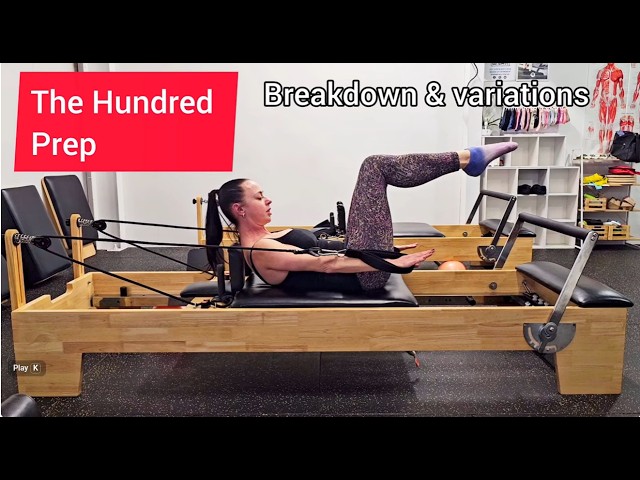 Pilates Hundred Prep on the Reformer Breakdown, Technique, Tips, Regressions & Progressions