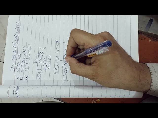 Division in Binary System Lecture# 10