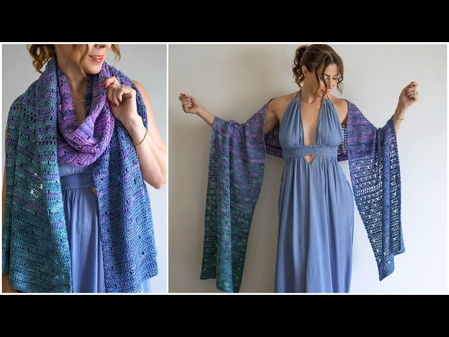 Choose Your Birthstone and Crochet This Beautiful Shawl | Bubbles Tutorial