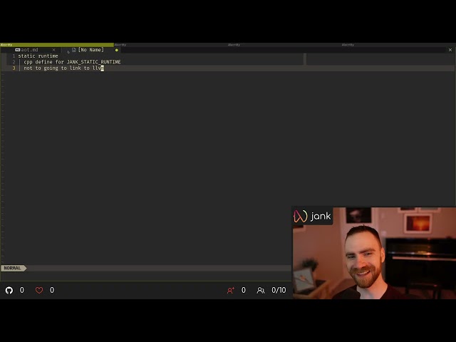 Hacking together a static runtime target for jank