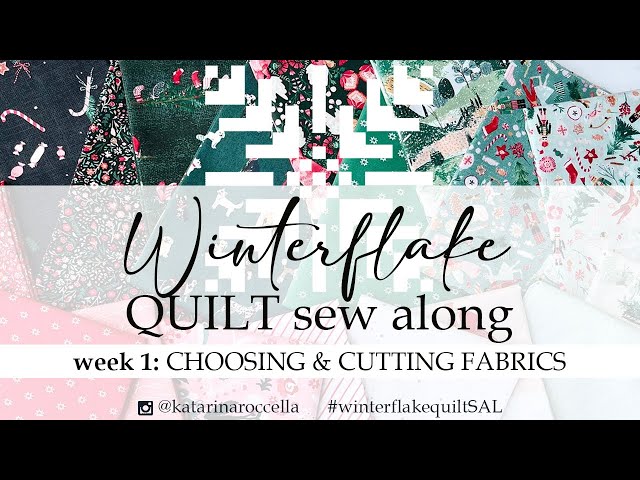 Winterflake quilt SAL-week 1