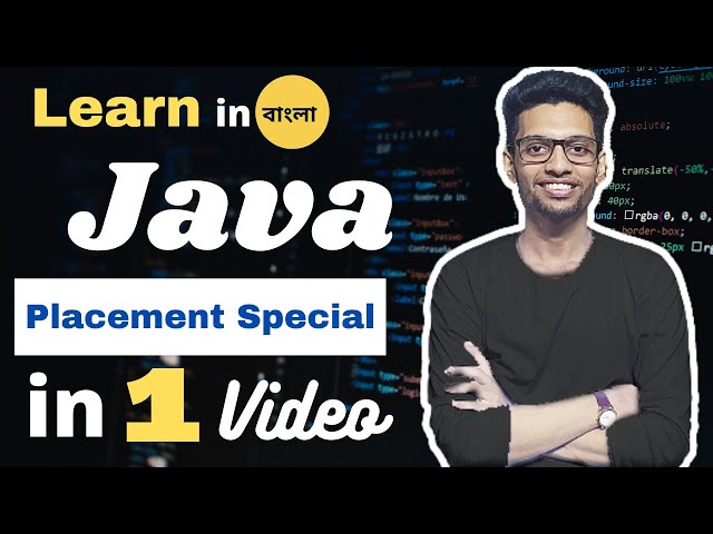 Java Tutorial for Beginners in bangla | Learn Java in Bangla