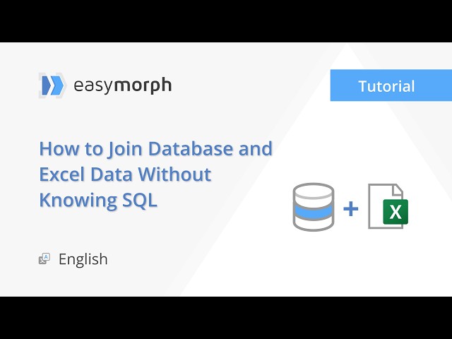 How to Join Database and Excel Data Without Knowing SQL