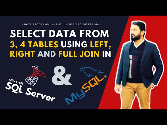 LEFT JOIN WITH THREE OR FOUR TABLES IN HINDI / URDU