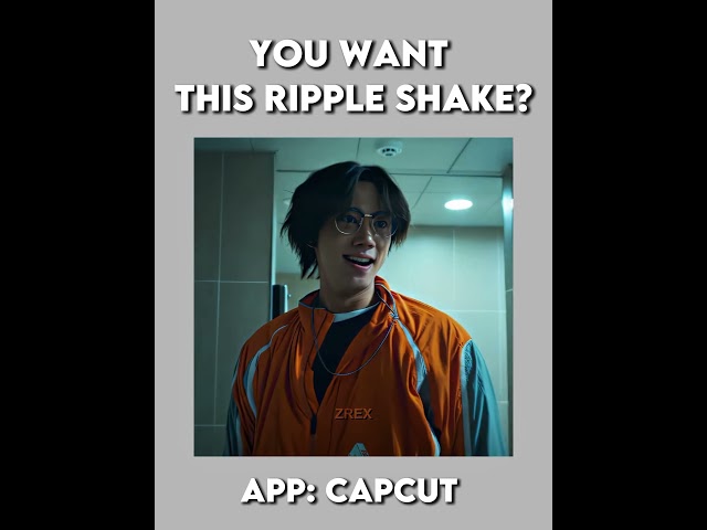 Ripple shake trend tutorial on CapCut 💀🔥 #viralvideo #aliceinborderland #capcut