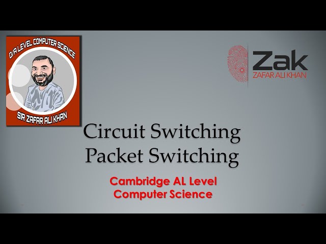 Circuit Switching & Packet Switching | A Level | By ZAK