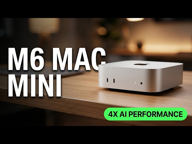 M6 Mac mini Review: Apple's First 2nm Chip — 40% Faster CPU, 4x AI Performance vs M4