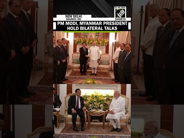 PM Narendra Modi holds bilateral talks with Myanmar President U Min Aung Hlaing