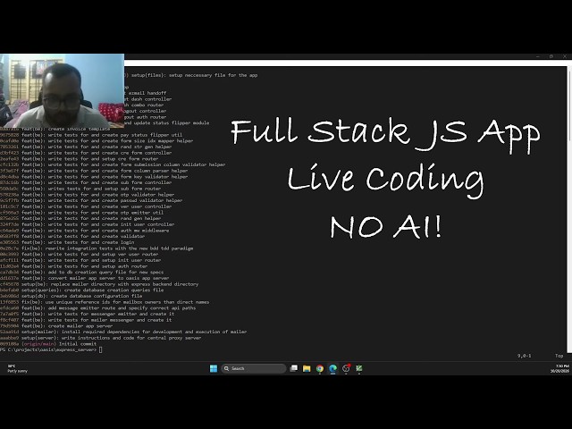 Full-Stack JavaScript App Live Coding Stream 1