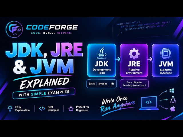 JDK vs JRE vs JVM