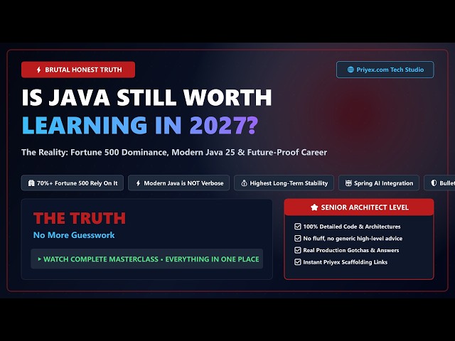 Is Java Still Worth Learning in 2027? (The Honest Truth)