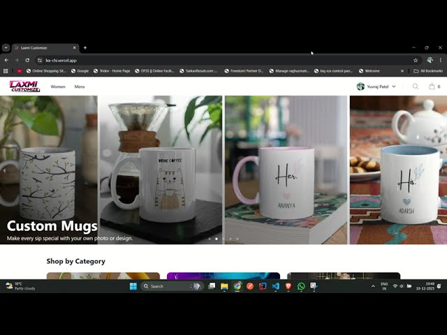 Laxmi Customize E-Commerce project