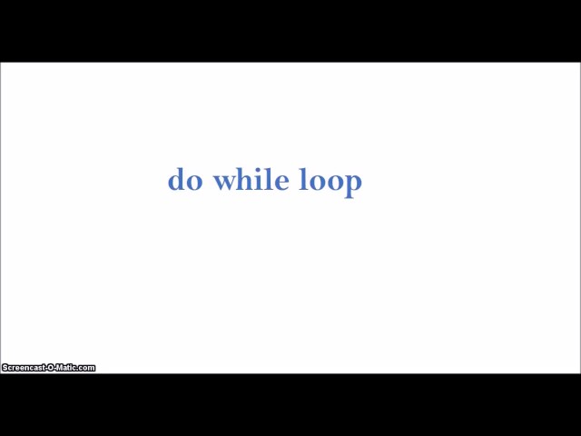 Looping Statements in C 2 - do while loop