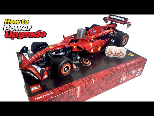 How to Motorize LEGO Technic 42207 Ferrari SF-24 F1 (1:8) | MOC | Full RC Power Functions Mod | (4K)
