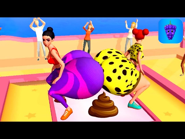 TWERK RACE 3D - New Mobile Gameplay Walkthrough (iOS,Android) All Levels Latest Update Free