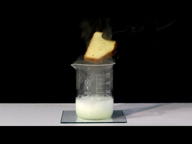 Vaporizing a cake in acid! ZERO IDEA
