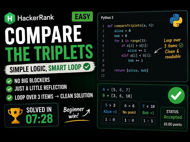 Simple Python Loop That Solves a 3-Element Comparison Problem