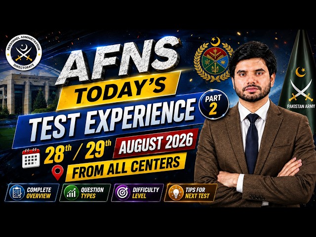 AFNS Today's Test | August 29 2026 | Part-2 | From All Centers | AFNS Test MCQs August 29, 2026