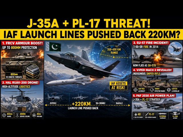 PAK J-35A + PL-17 Kitna Dangerous Hai?,Su-57 Ki Sabse Badi Problem!,ANTI-PENETRATION Tank!
