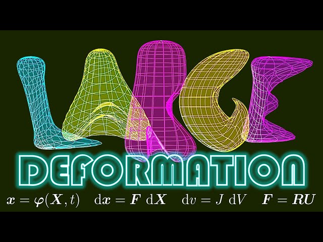The beautiful math of (large) deformation