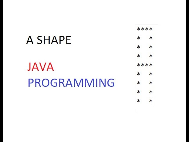 Pattern A in stars | Java | Alphabet series