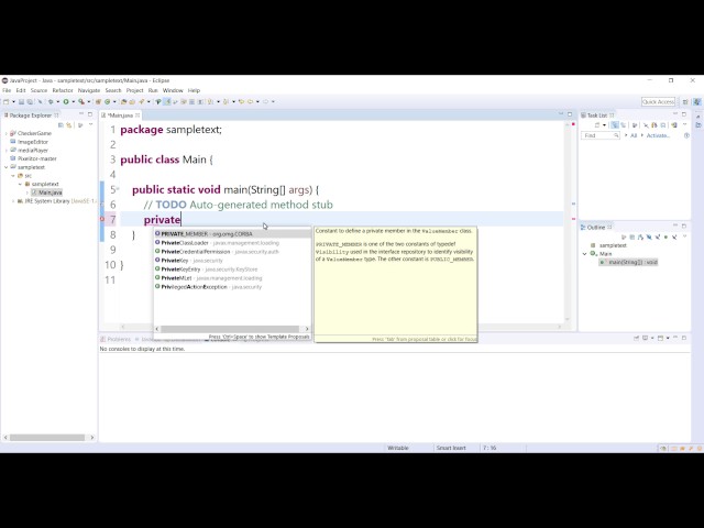 How to Turn on Code Suggestion in Eclipse Java