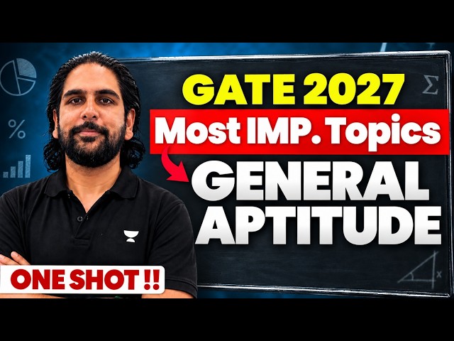 GATE 2027 General Aptitude One Shot 🔥 | Most Important Topics by Gurupall Chawla Sir