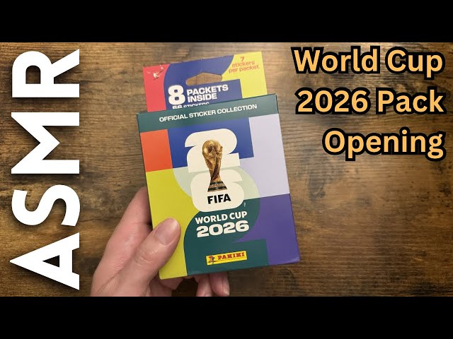 World Cup 2026 Official Stickers Pack Opening [ASMR Football]
