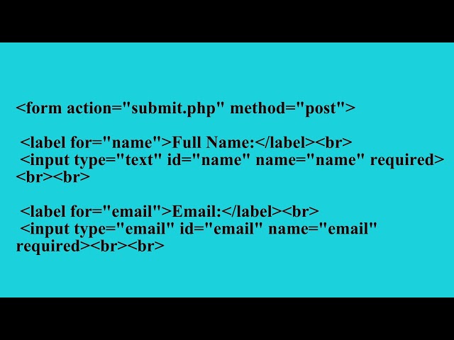 Basic Form Elements and Attributes | Q1 HTML5 L30 P2 | SMILE ROAD