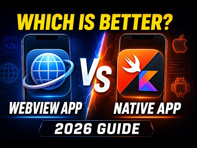 WebView App or Native App? Which Should You Build in 2026? (Pros, Cons & Real Examples)