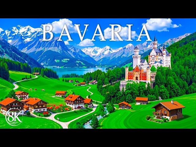 Baviera 8K Ultra HD 🇩🇪 | Alpes bávaros, castillos de cuento de hadas y pueblos con encanto