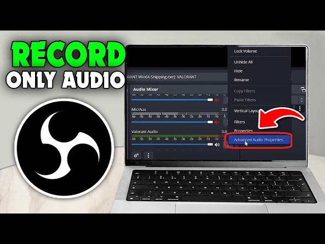 How to record only audio in OBS studio - Full Guide