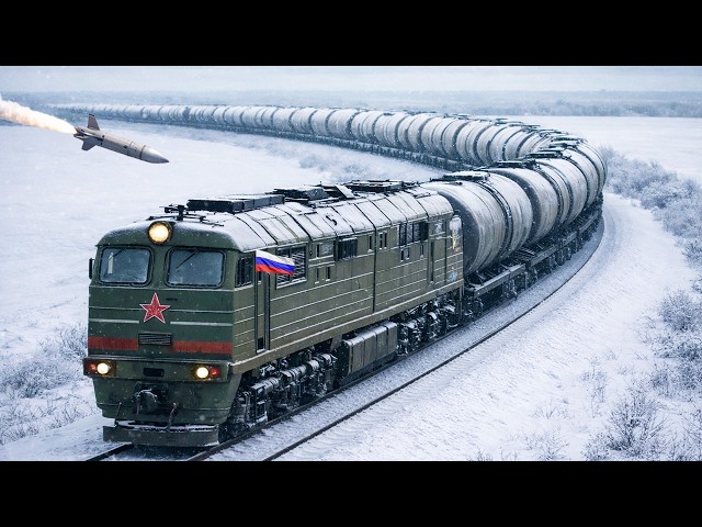 Ukraine OBLITERATE Huge Russian Oil Train — Then It Blew Apart by Missiles
