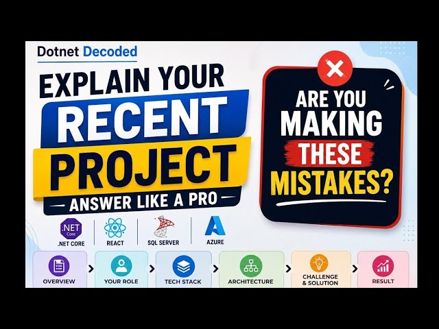 How to Explain Your Project in a .NET Interview | Real Example + Common Mistakes | Interview Tips