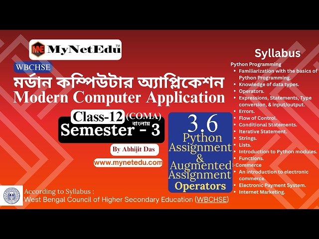3-6-Python-Assignment-&-Argumented-Assignment-Operators