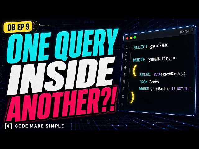 SQL Subqueries Explained in 3 Minutes (DB EP 9)