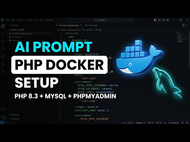 Build a Docker Development Environment with AI: PHP 8.3, MySQL 8.0 & phpMyAdmin #ai  #php