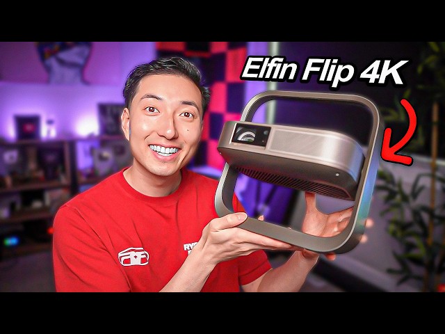 This 4K Projector Replaced My TV! - XGIMI Elfin Flip 4K