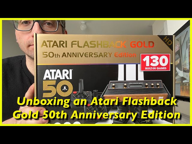 Unboxing the Atari Flashback 50th Anniversary Edition | Gold Console with 130 Classic Games 📦🇨🇦