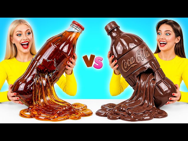 Desafío De Comida Real vs. De Comida Chocolate | Recetas de Comida Increíbles de Multi DO Challenge