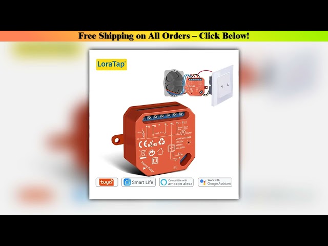 LoraTap Zigbee Curtain Switch Module for Roller Shutter Blind Motor DIY Tuya Smart Home by Google