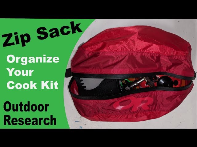 Backpacking Gear Cook Kit Stuff Sack Outdoor Research Zip Sack
