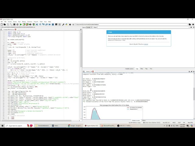 Simulating Ornstein-Uhlenbeck Process in Python