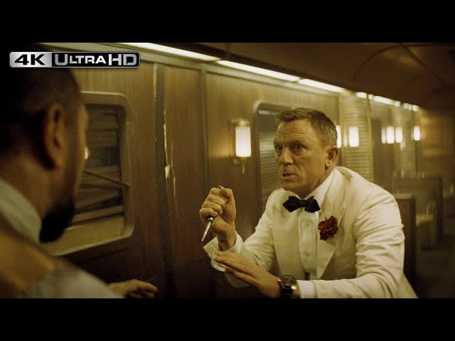 Spectre 4K HDR | Train Fight Scene