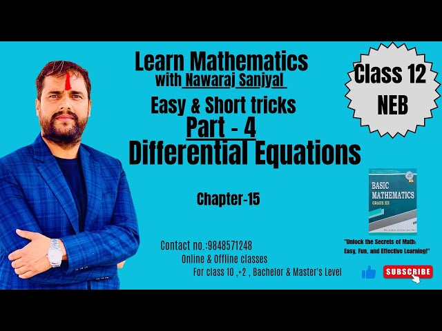 Class 12 Ex:15.3 (Homogeneous differential equations )part 4