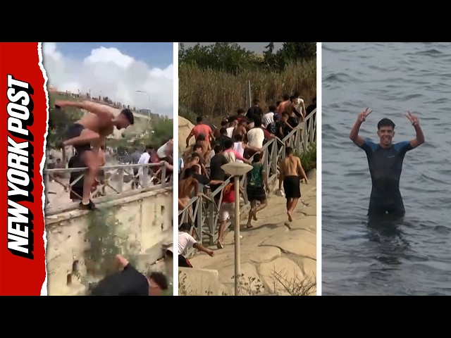 Thousands of Moroccan Migrants Break Through Border Into Spain's Ceuta, Yell 'Viva España!'