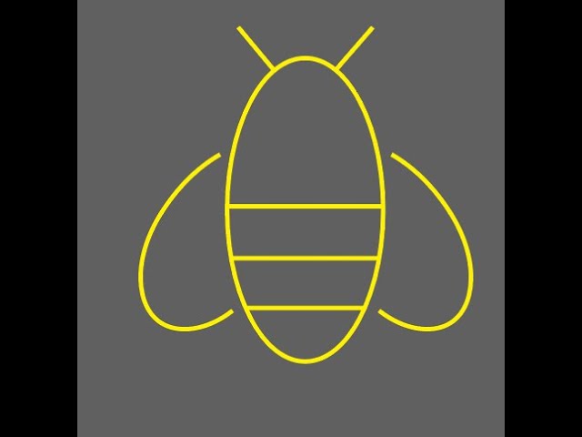 "How to Draw Bee Vector in Adobe Illustrator | Easy Vector Art Tutorial"